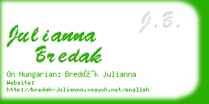 julianna bredak business card